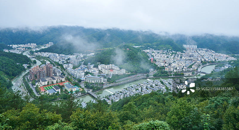 四川省青川县城图片素材