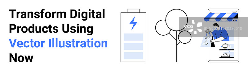 以可持续方式推动数字发展图片素材