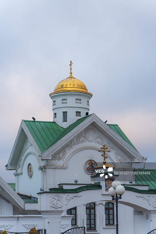 东正教教堂 白俄罗斯圣母代祷主教座堂图片素材