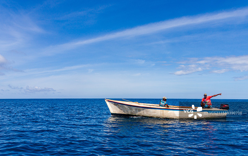 非洲毛里求斯渔船图片素材