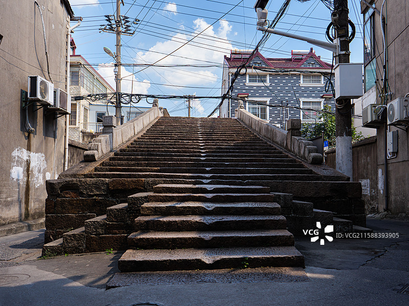 上海宝山罗店不可移动文物丰德桥图片素材