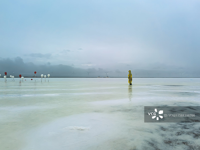 青海省茶卡盐湖风景风光图片素材