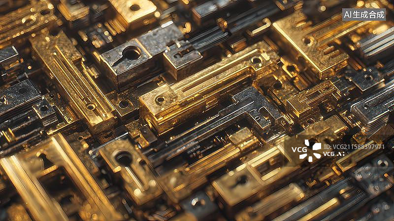 【AI数字艺术】锁与钥匙数据安全主题背景图片素材