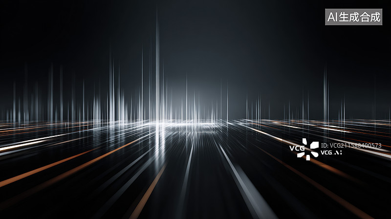 【AI数字艺术】光影交错的未来科技场景图片素材