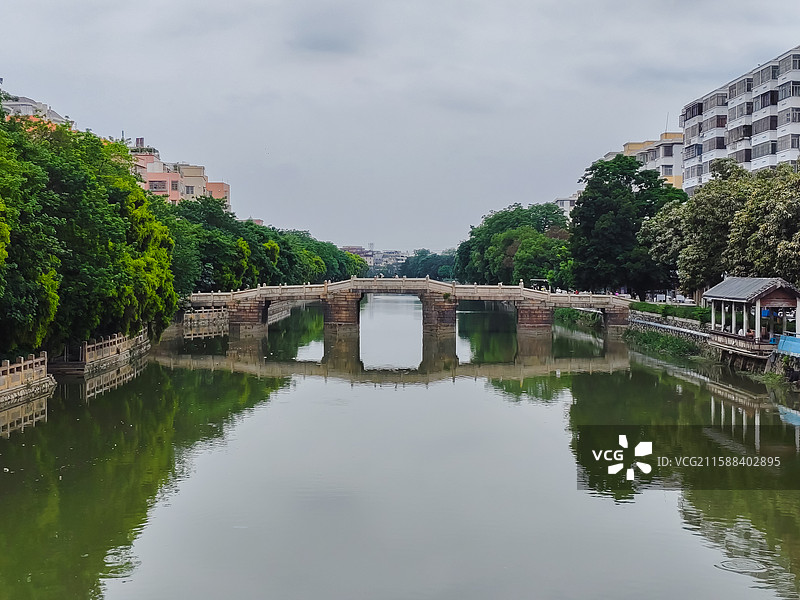 中国广东广州石井-石井桥。图片素材