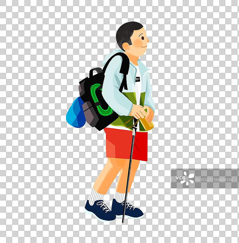 免抠人物元素_运动_登山远足图片素材