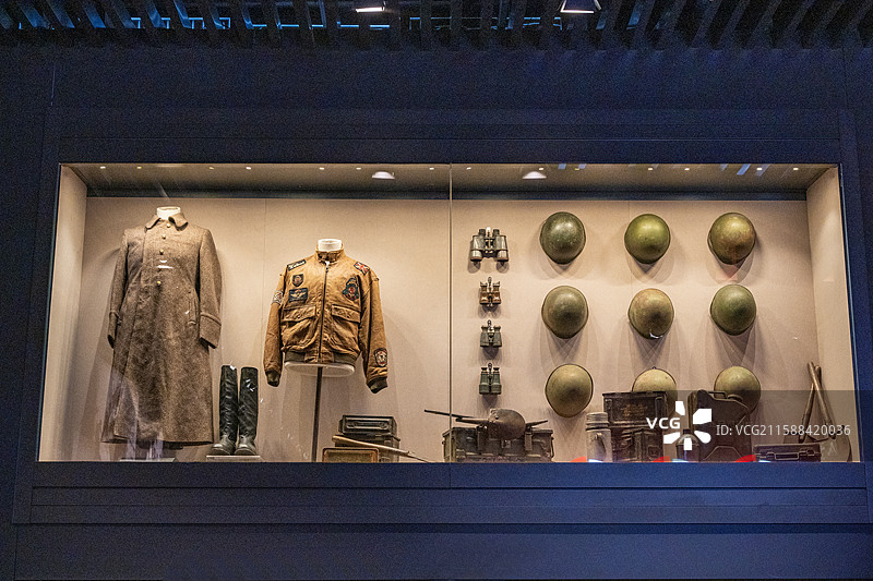沈阳九一八历史博物馆二战盟军英国军事装备图片素材