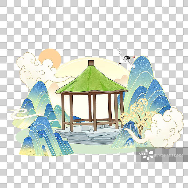 香溪洞插画图片素材