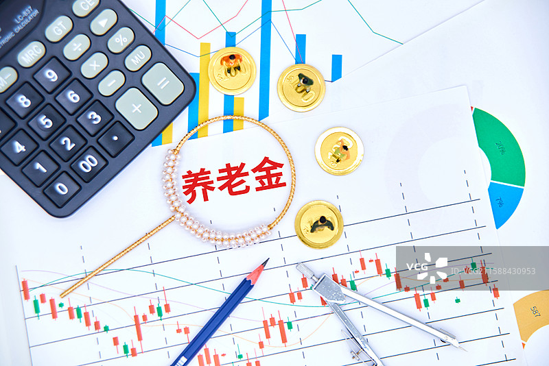 养老金概念配图图片素材