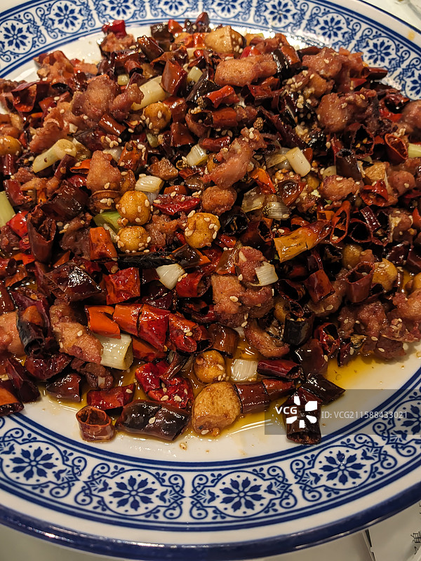 四川辣子鸡图片素材