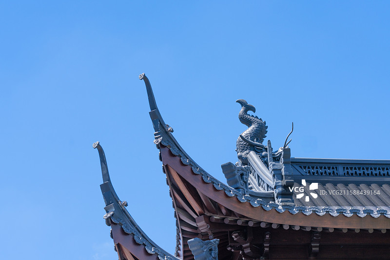 传统中式古建筑的飞檐图片素材