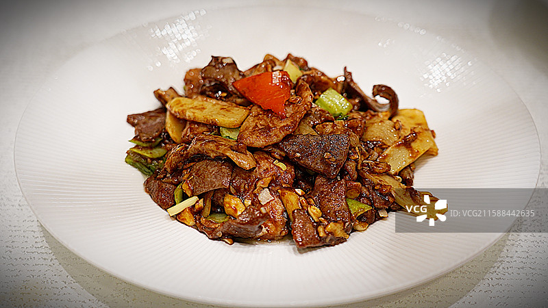 鲁菜明菜爆三样 中餐美食图片素材