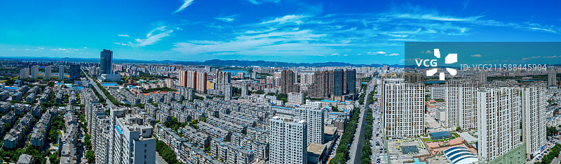 锦州 太和区 科技路 新区 小凌河 航拍图片素材