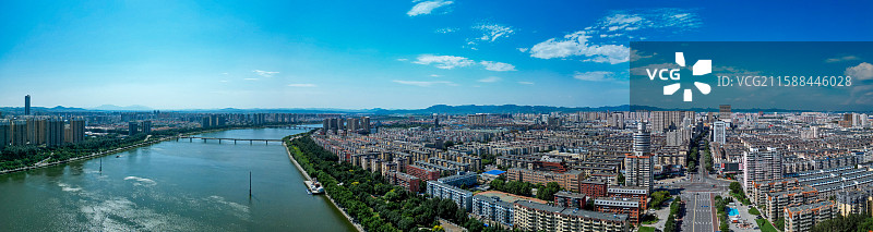 锦州 太和区 科技路 新区 小凌河 航拍图片素材