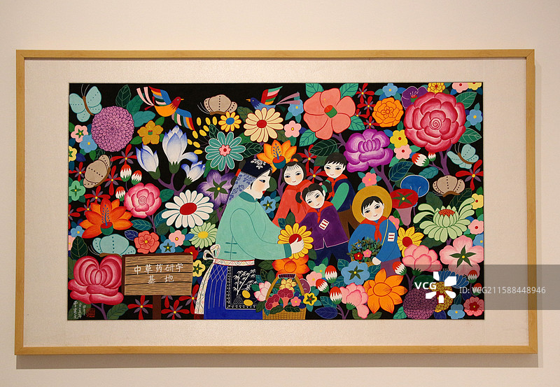 中华艺术宫 —— 首届中国乡土绘画（农民画）作品展览：本草新韵.药香传承图片素材