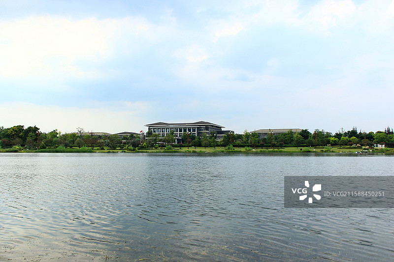 天府艺术公园建筑风光图片素材