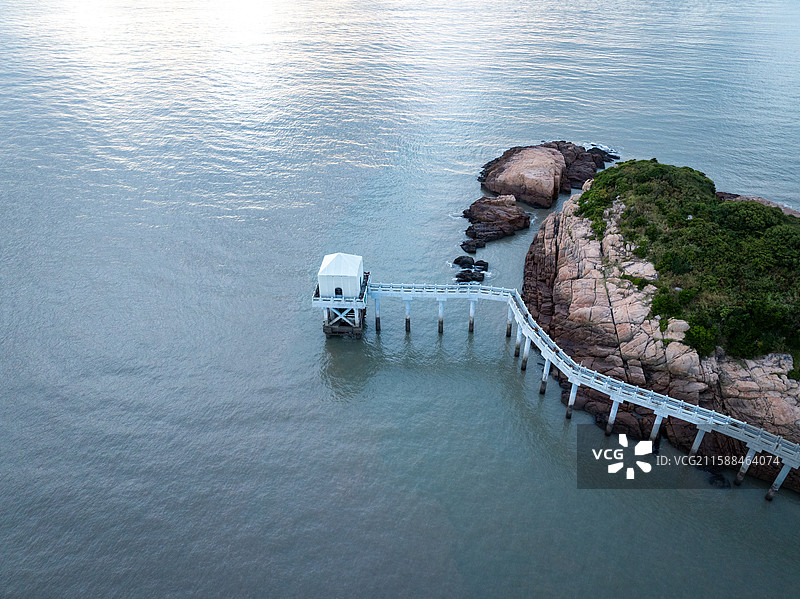 浙江宁波象山松兰山清晨航拍景色图片素材
