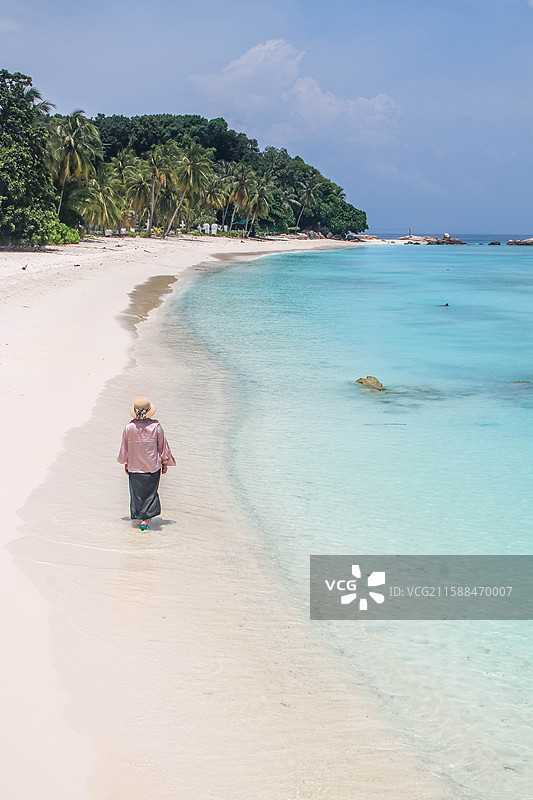 马来西亚浪中岛的海景图片素材