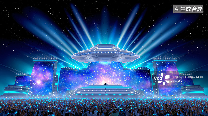 【AI数字艺术】未来舞台视觉艺术图片素材