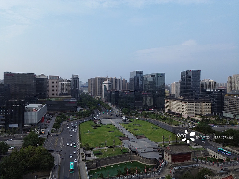 西安古城墙，永宁门图片素材