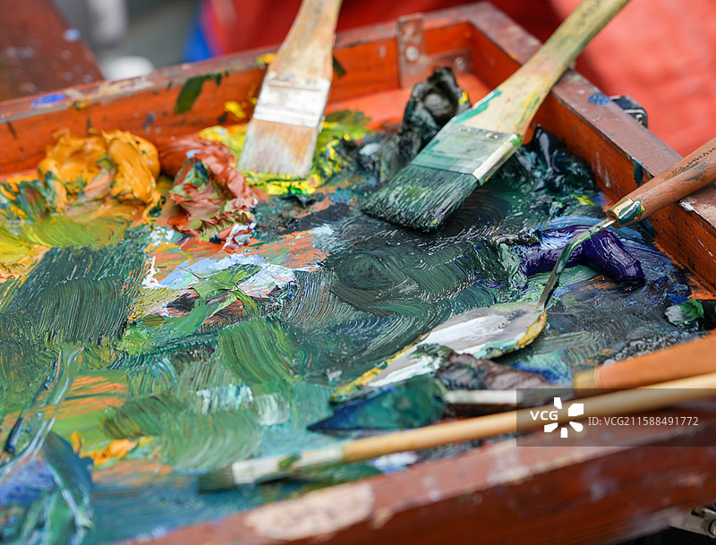 油墨重彩图片素材