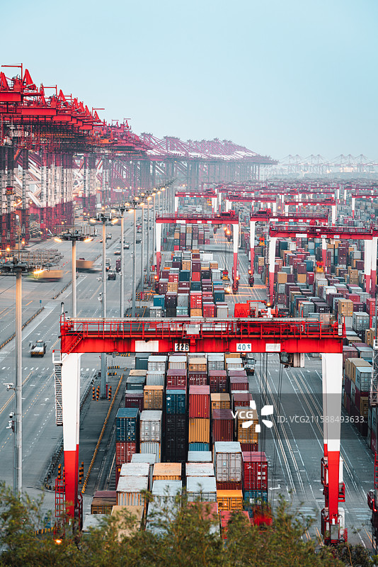 集装箱码头图片素材