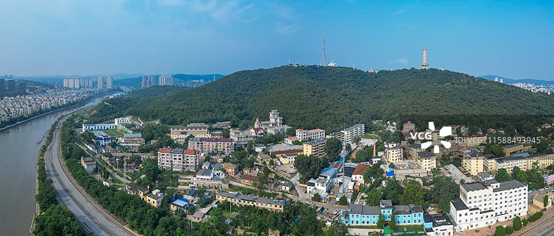 大连市 旅顺口区 旅顺 白玉山 望海亭 黄金山 老虎尾图片素材