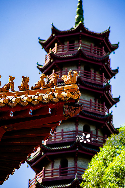 广州南沙天后宫南岭塔图片素材