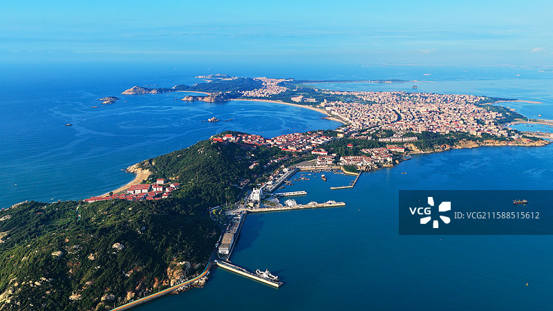 航拍湄洲岛图片素材