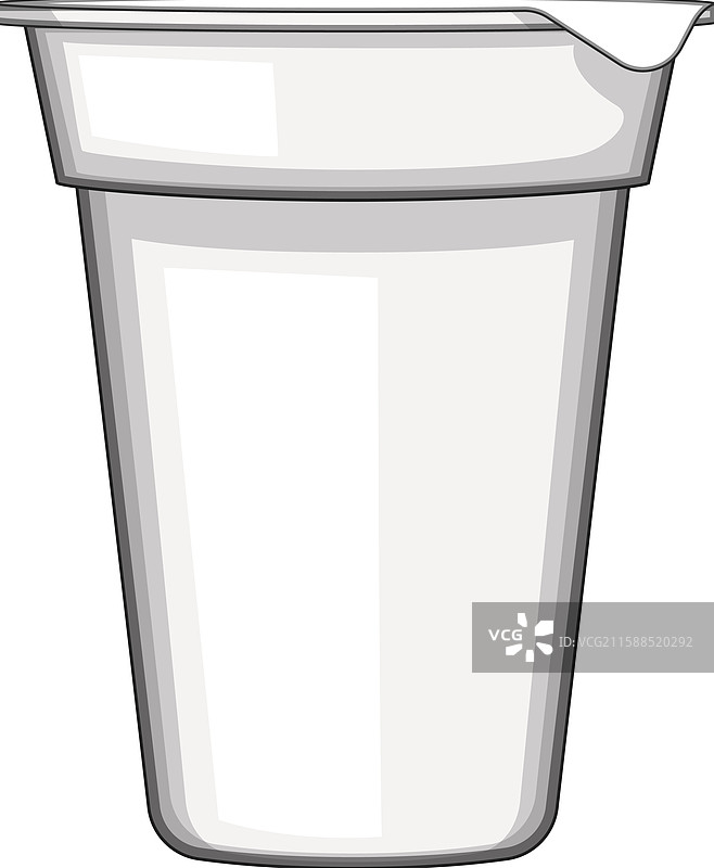 密封酸奶容器卡通图案图片素材
