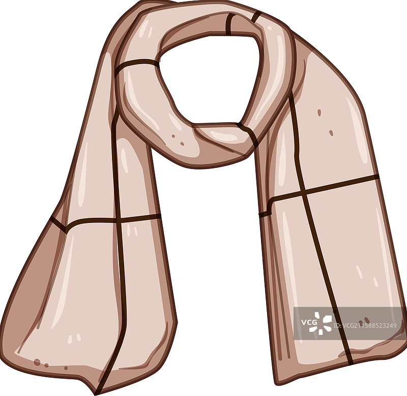 环保女性围巾卡通图案图片素材