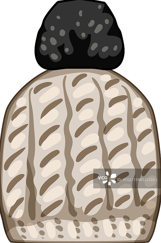 卡通风格的霞多丽冬帽编织图案图片素材