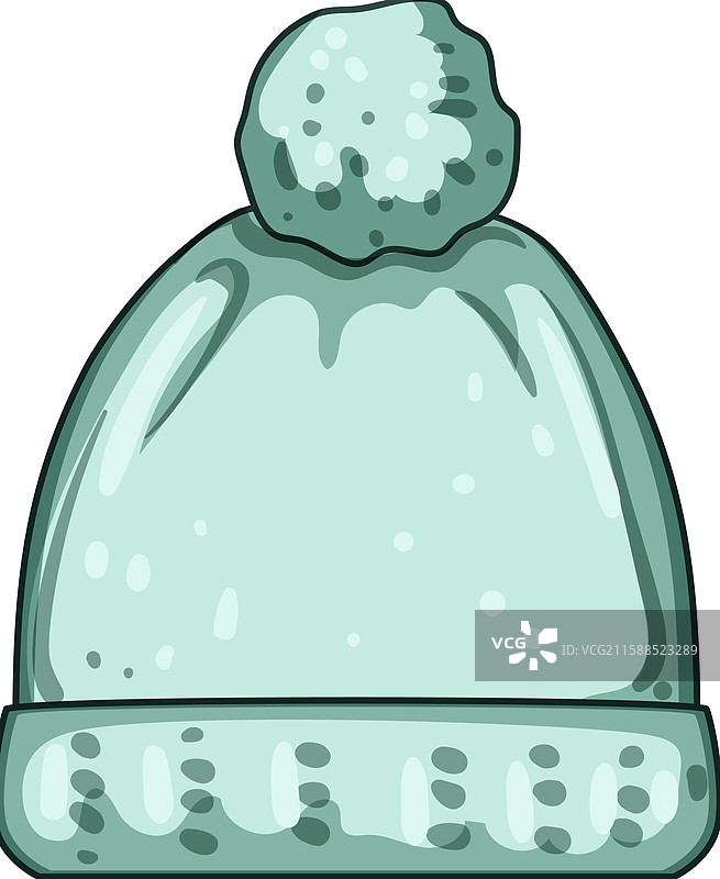 针杯 冬季帽子 针织 卡通图片素材