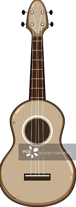 卡通风格的中音尤克里里图片素材