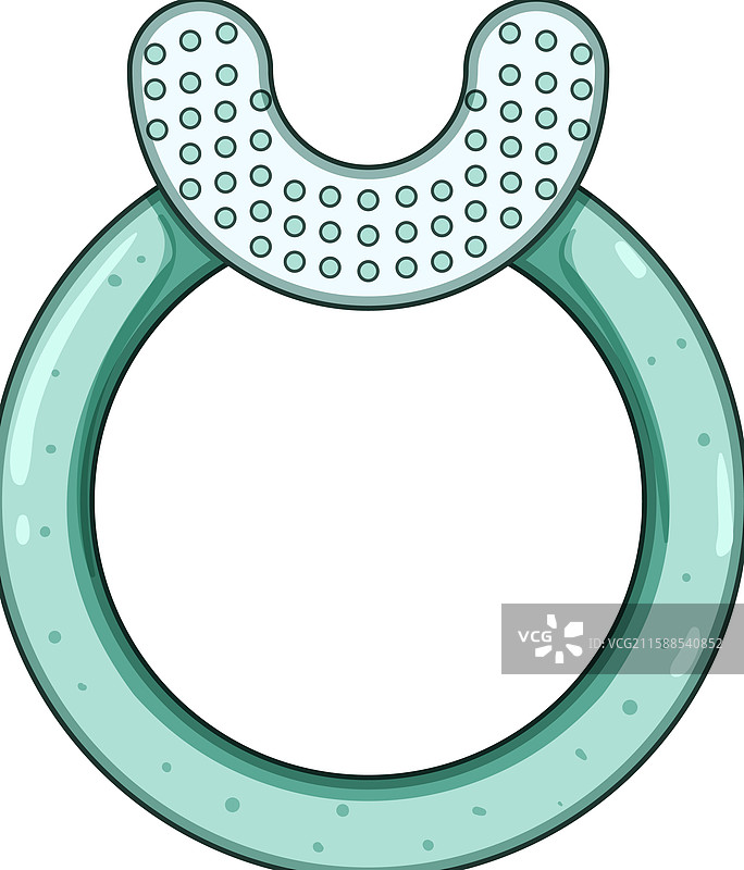 婴儿牙胶卡通图案图片素材