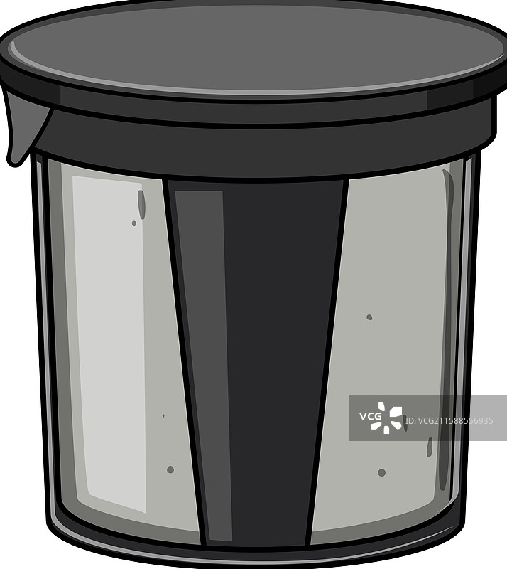 友好的可重复使用咖啡滤网卡通图案图片素材