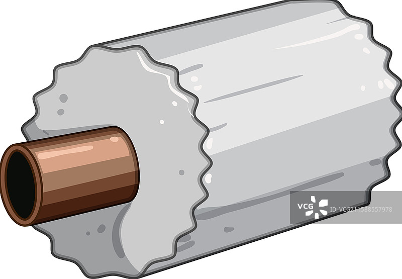 冷管道绝缘卡通图图片素材