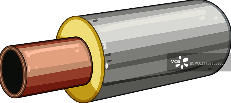 能源管道绝缘卡通图图片素材