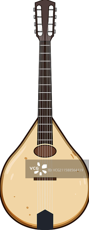卡通曼陀林弦乐器图片素材