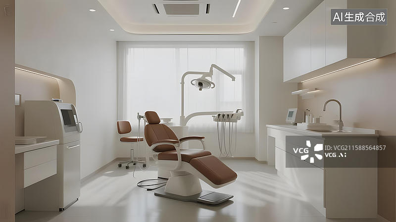 【AI数字艺术】现代化牙科诊所内部图片素材