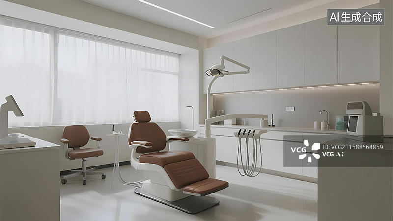 【AI数字艺术】现代化牙科诊所内部图片素材