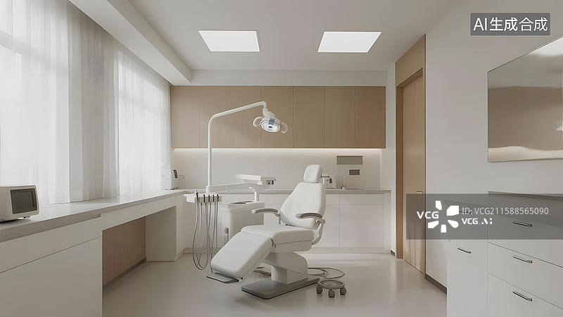 【AI数字艺术】现代牙科诊所内部设计图片素材