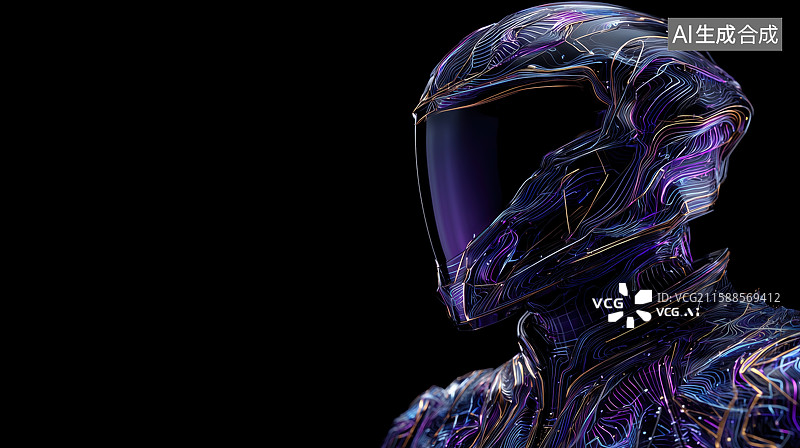 【AI数字艺术】赛博赛车手图片素材