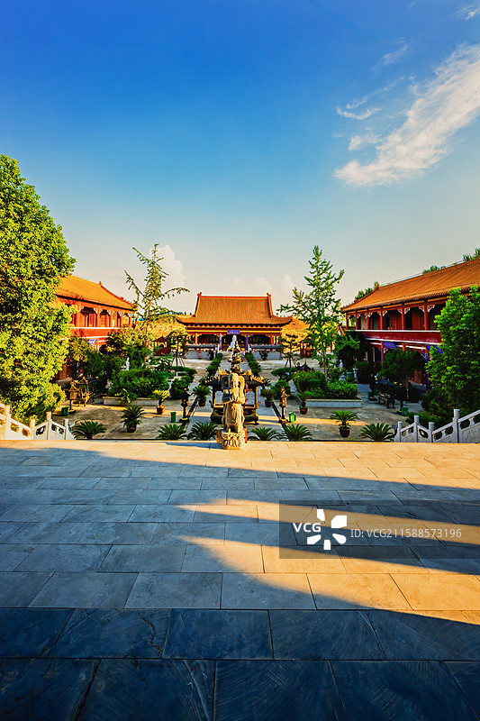 涡阳石弓山法云寺+安徽亳州涡阳图片素材