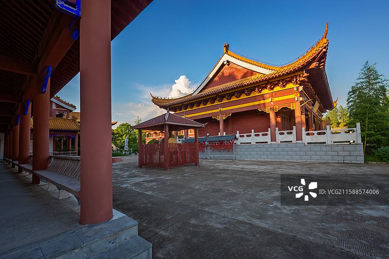 涡阳石弓山法云寺+安徽亳州涡阳图片素材