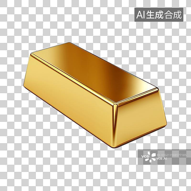 【AI数字艺术】黄金金条金融插图图片素材