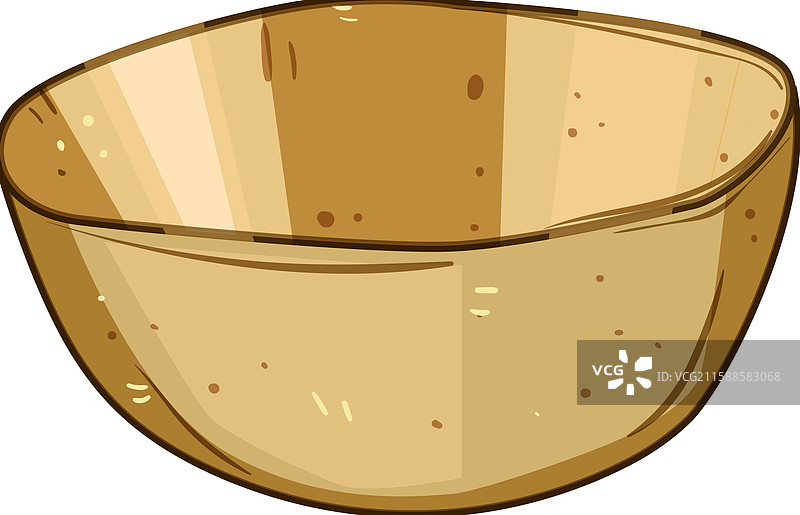 木质装饰碗卡通图案图片素材