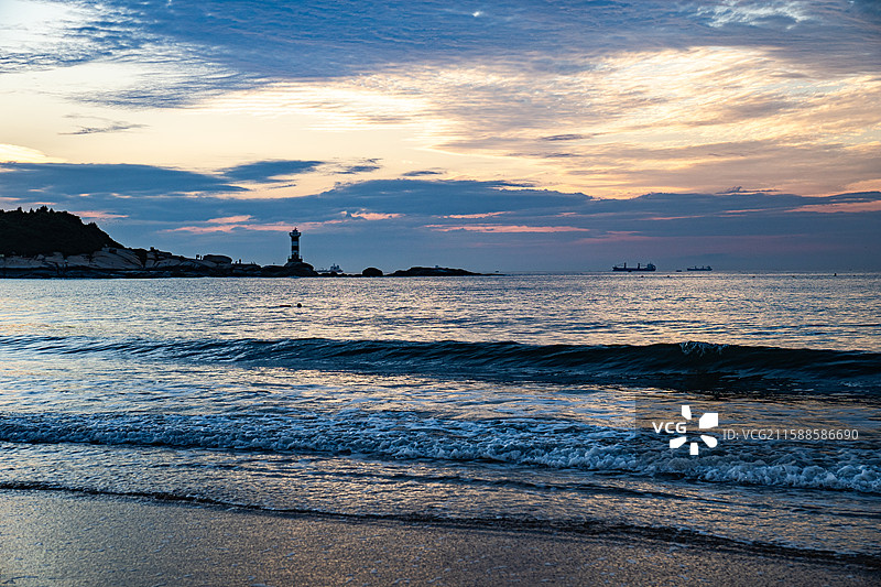 漳州东山岛金銮湾日出图片素材