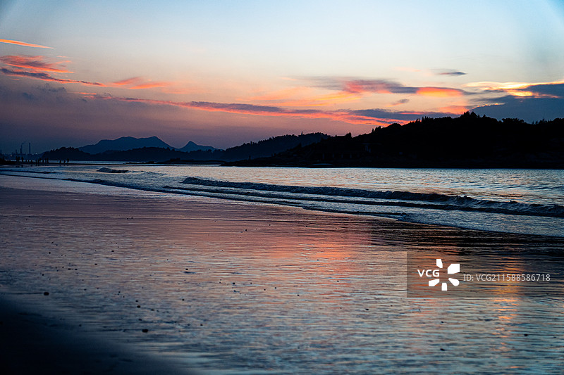 漳州东山岛金銮湾日出图片素材