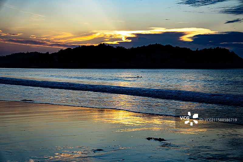 漳州东山岛金銮湾日出图片素材
